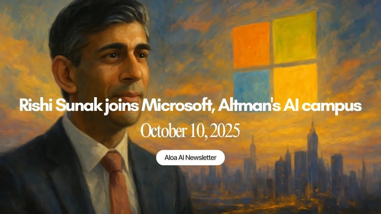 Rishi Sunak joins Microsoft, Altman's AI campus & more (October 10, 2025)