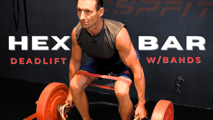 Hex Bar / Trap Bar Deadlifts with Bands