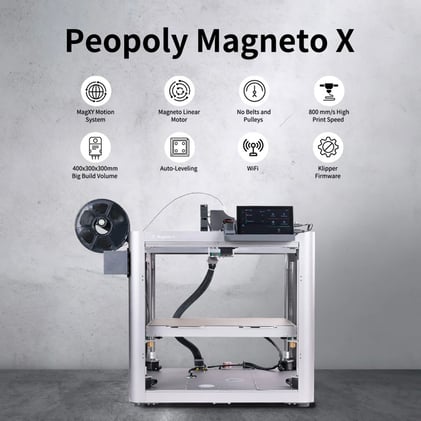 Peopoly finally ships their Magneto X 3D printer with "Magnetic Levitation System"