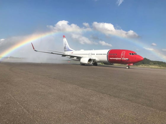 Low costs: Llegó el primer avión de Norwegian a la Argentina