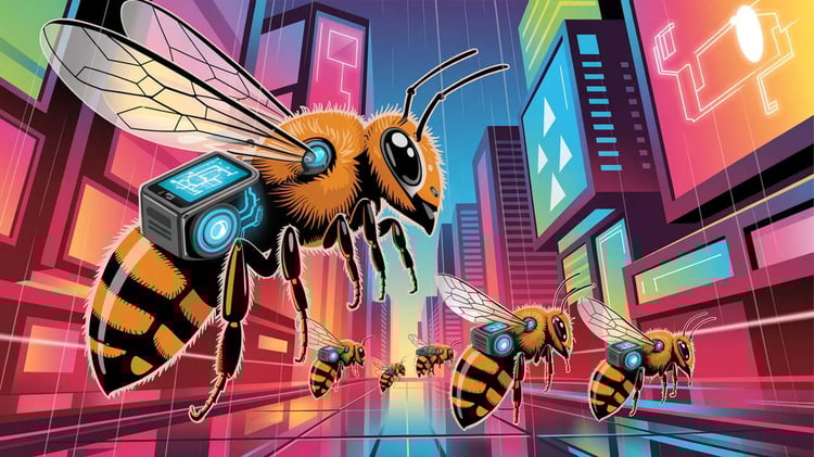 Biohacked flying robo-bees