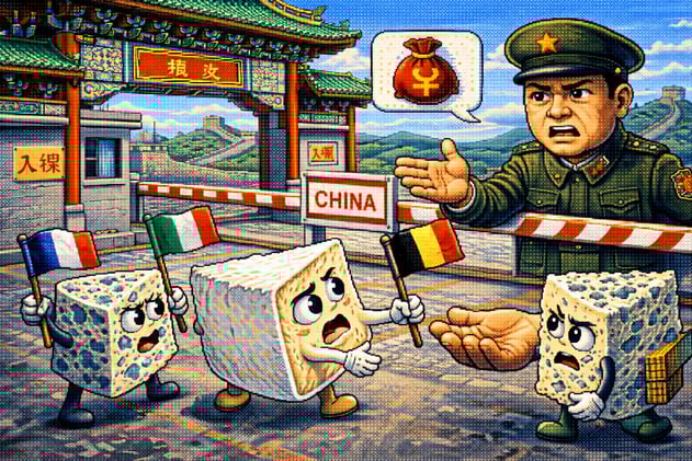 Pequim impõe tarifas a laticínios europeus