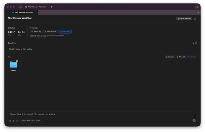  Make Most of Your Workspace with Alter.md