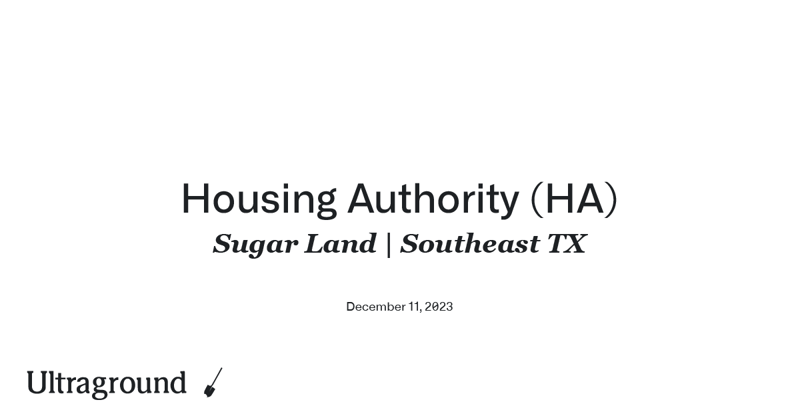 Rosenberg Housing Authority (RHA) Chapter 392