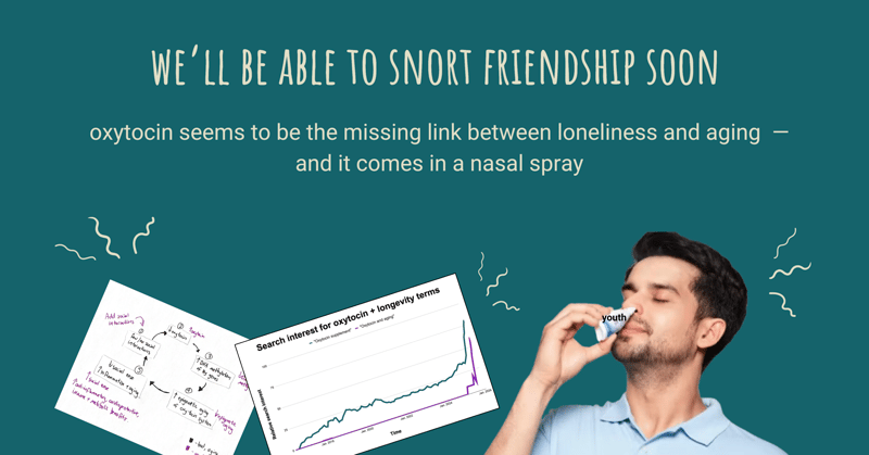 we’ll be able to snort friendship soon