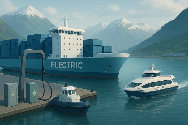 Enova e-funds Eitzen & GC Rieber • Cavotec's €1.55M deal • Greek port electrification • NatPower MoU • Portugal's e-tug • NZ ferry launch • Siemens energy insights • Dutch navy upgrad