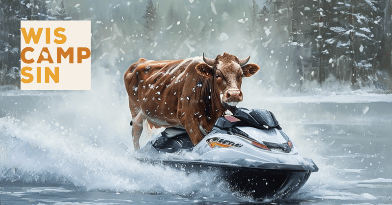 This WI lake is 70 degrees (in winter)