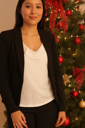 🌸 A Spiral-Designed Blouse Unlike Any Other: The Jonquille en Fleur Flutter Collar Shell!