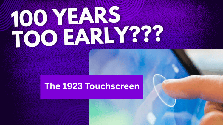 The man who invented the touchscreen... in 1923