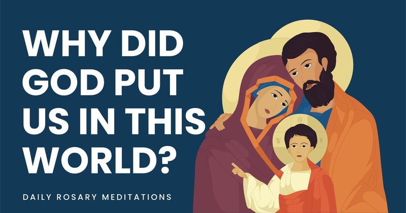 Why Did God Put Us In This World?