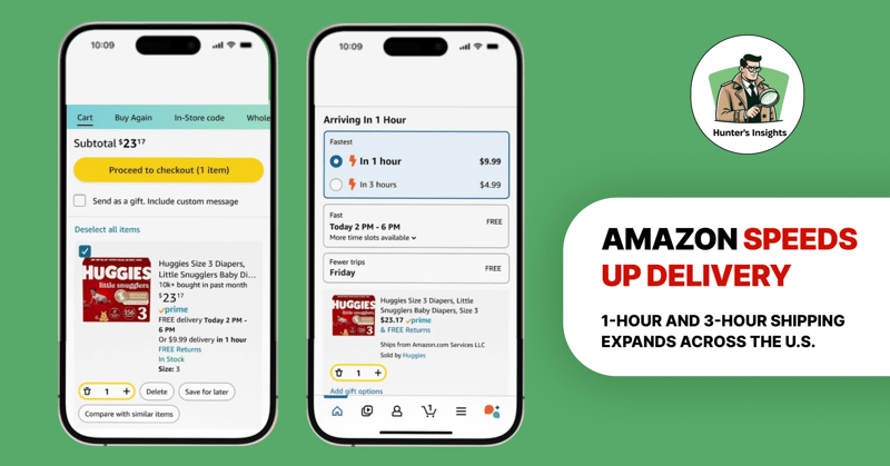Amazon vs Instant Delivery – New 1-Hour Shipping Challenges DoorDash and Instacart