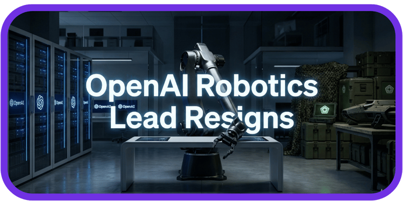OpenAI Lead Quits Over Pentagon