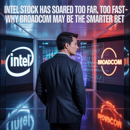 💥Intel Stock Has Soared Too Far, Too Fast — Why Broadcom May Be the Smarter Bet