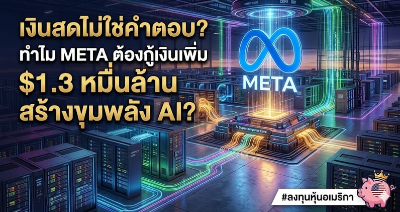 เงินสดไม่ใช่คําตอบ? ทําไม META ต้องกู้เงินเพิ่ม $1.3 หมื่นล้าน สร้างขุมพลัง AI?