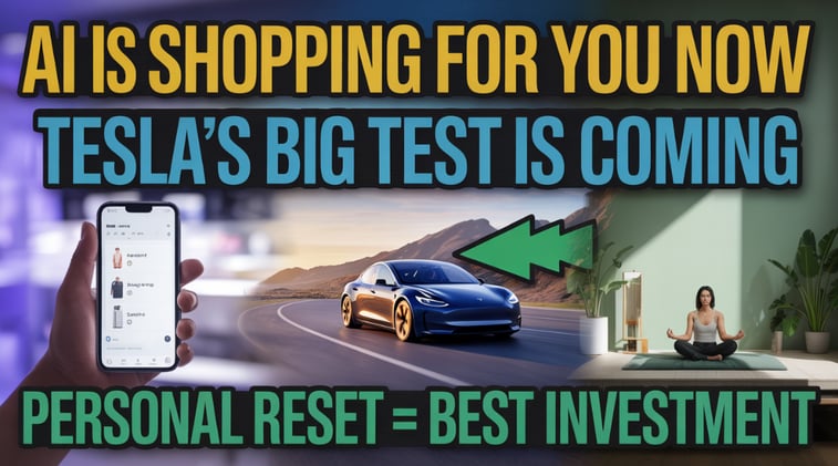 AI Is Shopping for You Now, Tesla’s Big Test Is Coming, and Why a Personal Reset Might Be Your Best Investment