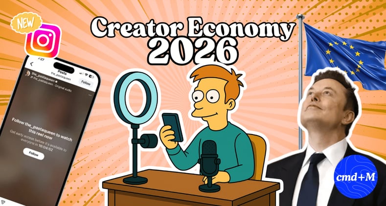 🔥 Creator Economy 2026, 📲 IG & LinkedIn mit neuen Features, 🇪🇺 Musk vs EU
