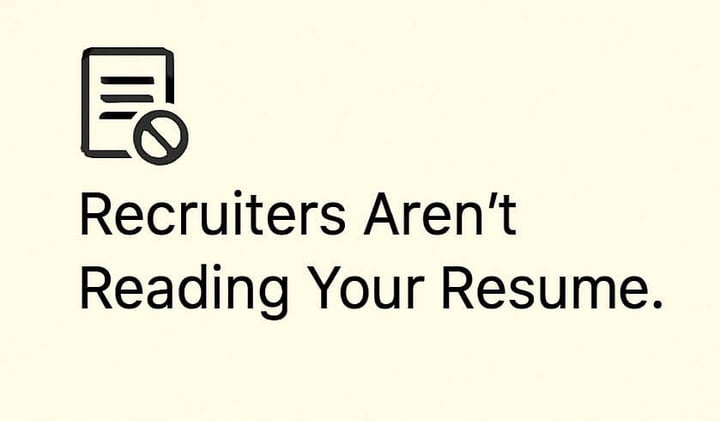 Recruiters Aren’t Reading Your Resume