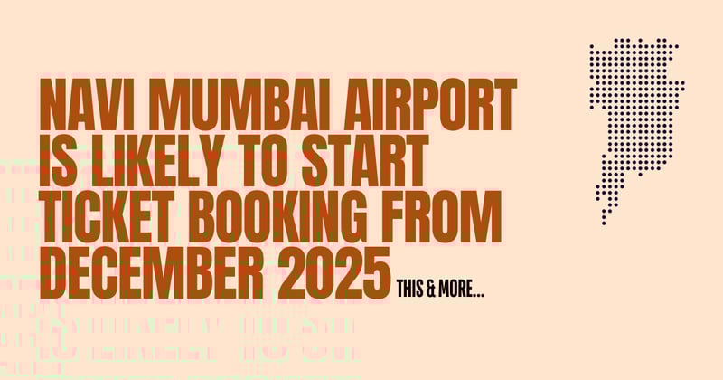 Navi Mumbai Airport is likely to start ticket booking from December 2025