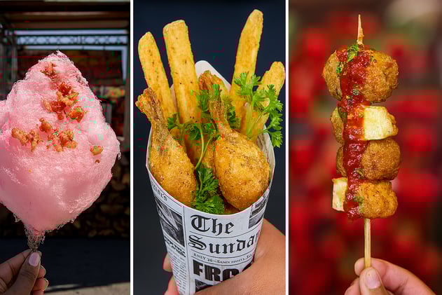 Bacon Cotton Candy & Frog Legs?! 🐸