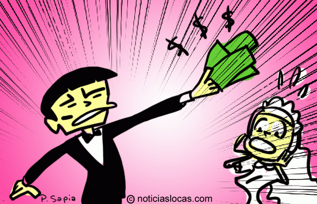 Contrató 200 extras para participar en su boda, y terminó en la cárcel
