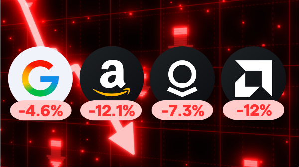 📉 Amazon, Palantir, and Google Crash Up to 12% After Earnings