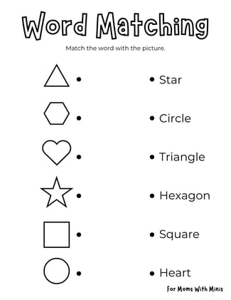 Shapes Word Matching