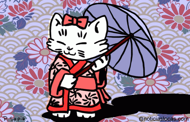 Bienvenido al mundo de gatos con kimonos