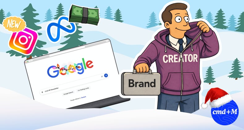 🤳 Brands müssen Creator werden, 🔍Google mit neuem Button, 💸 Meta testet Gebühren für Link-Posts