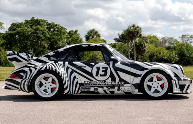 A $1.75M Gullwing and a Zebra-Wrapped Turbo Walk Into a Bidding War