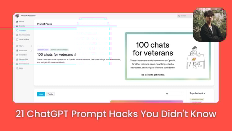 🚀 21 Ideas To Upgrade Your ChatGPT Prompt Game
