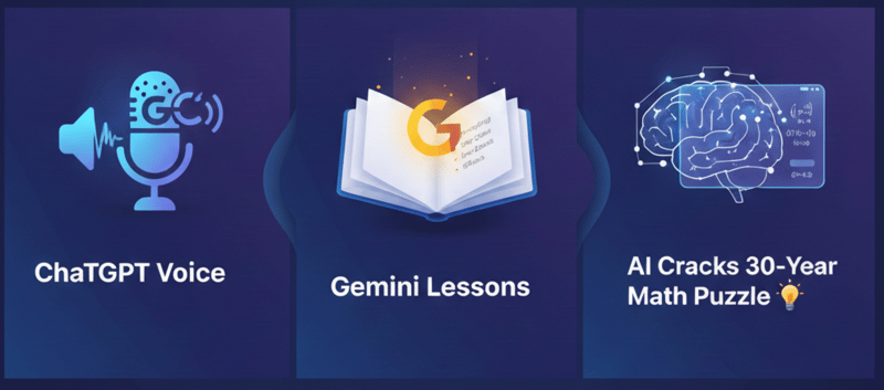 ChatGPT Voice, Gemini images, and an AI that cracked a 30-year math puzzle 🧠