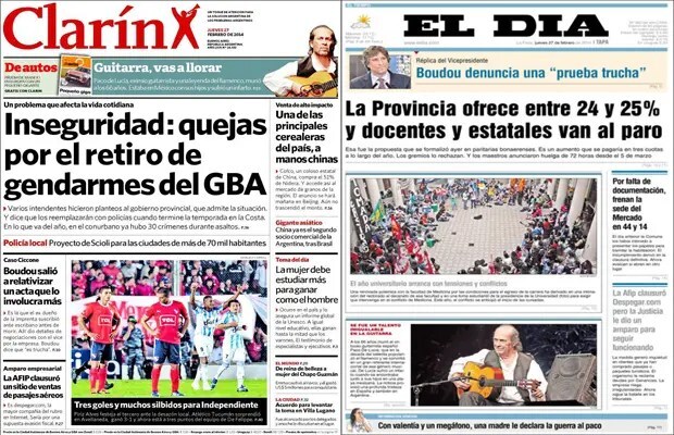 Afip clausuró Despegar.com, docentes provinciales rechazan propuesta salarial del gobierno, Gendarmería en el conurbano, oposición en Venezuela rechaza diálogo, perdió Lanús