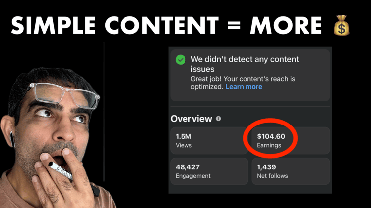The simple Facebook post format earning us 💰