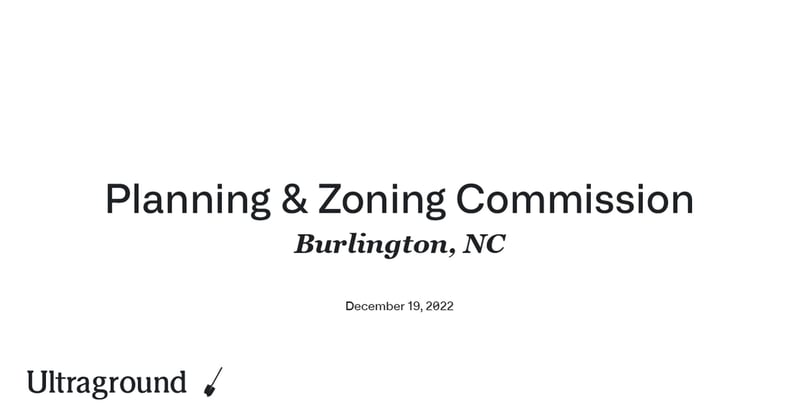 Burlington Planning and Zoning