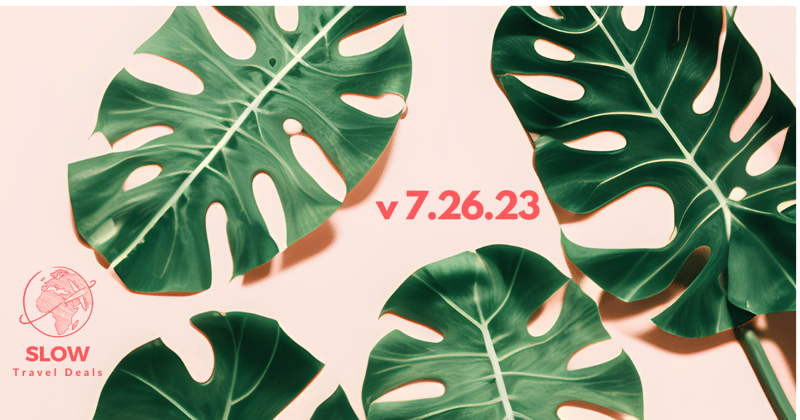 🌎 Slow Travel Deals