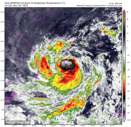 Tropical Storm Koto (33W) – Tropical Cyclone Advisory #12: 1500 UTC 29 November 2025