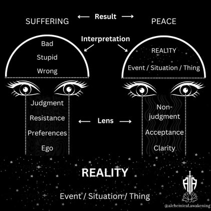 Reality is Not Causing You to Suffer, Your Interpretation of it is.