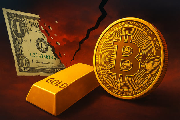 🌍 Shockwaves in Finance: U.S. Dollar Slide Ignites Bitcoin & Gold Frenzy