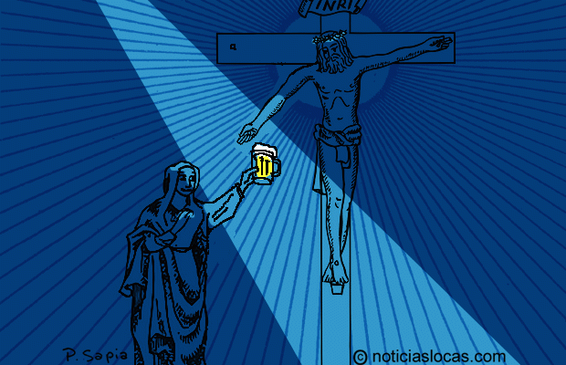 Convierten la iglesia en bar luego de cada misa dominical