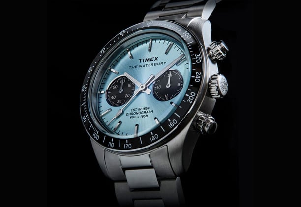 An Icy Blue Timex Waterbury Heritage Chrono; New Colors For The Familiar Sinn 903; Kurono Tokyo Solves Major Dive Watch Problem; A Pink Dial Parmigiani Tonda PF 36mm In Steel And Platinum