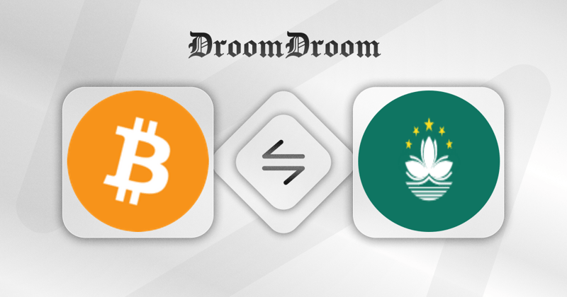 Calculate BTC to MOP Live Price with DroomDroom Converter