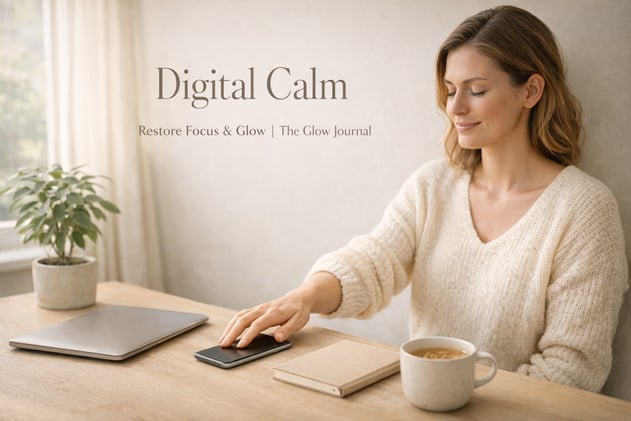 Digital Calm – How Reducing Screen Time Restores Energy, Focus & Glow 🌿