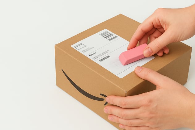 How to erase your name from Amazon packages?