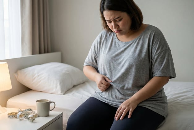 Stubborn fat explained: why belly fat and love handles are the last to go.