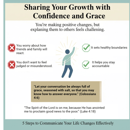 Sharing Your Growth with Confidence and Grace