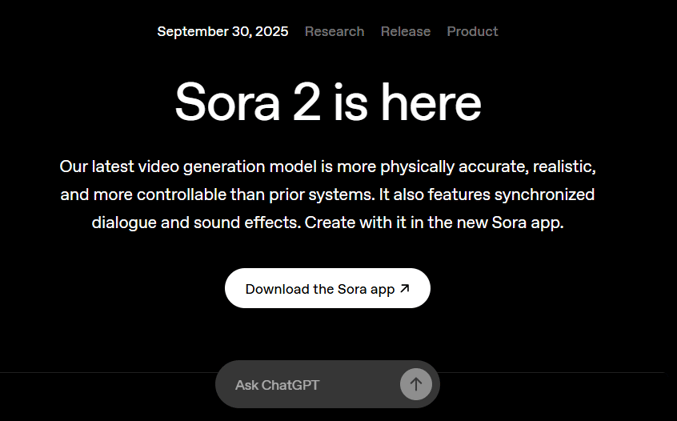 OpenAI Unveils Sora 2: AI-Powered Video Creation Meets Social Media