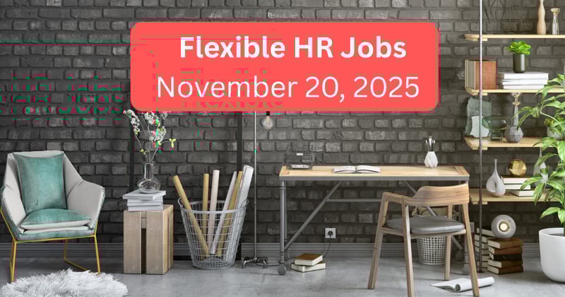 Top Flexible HR Jobs of the week.