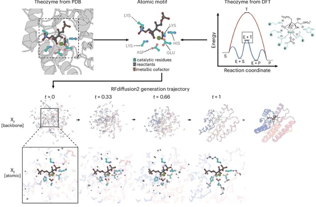 AI-Designed Enzyme Atoms: RFdiffusion2 Crafts Catalytic Proteins!