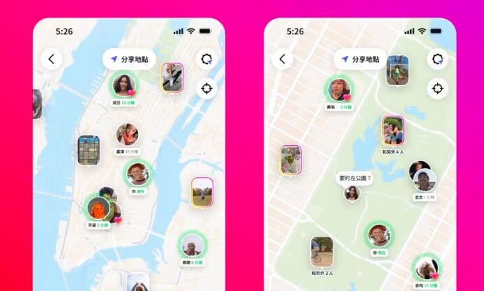 Instagram 地圖香港版推出   分享自己位置   更易探索朋友、創作者動態