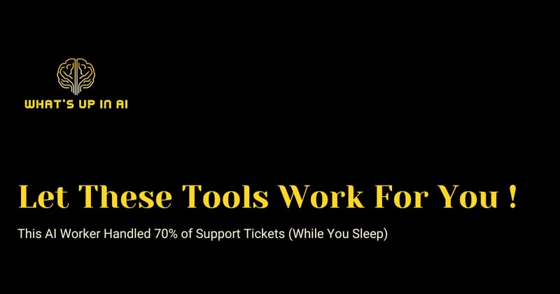 Let These Tools Work For You !   